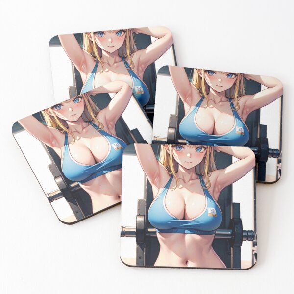 Item preview, Gym Blonde Anime Girl designed and sold by kenvel.