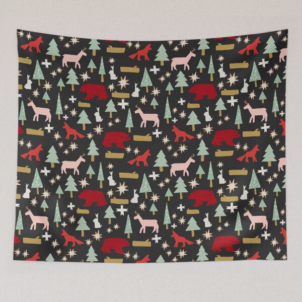 Item preview, Woodland Patchwork Quilt Christmas Critters designed and sold by Valerie Englehart.