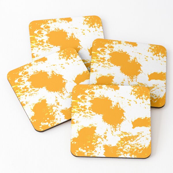 Item preview, Abstract Paint Splatter Orange and White designed and sold by Jessica Erin.