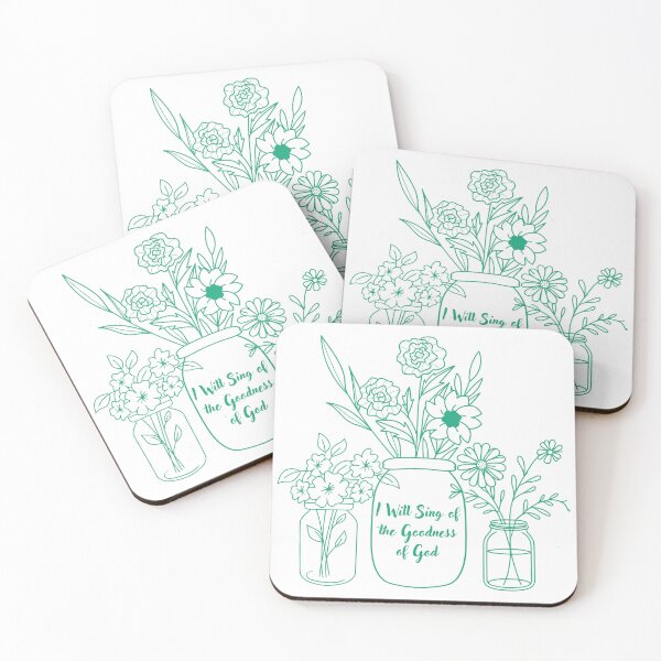 Item preview, Goodness of God Floral Mason Jars designed and sold by MochaMeli.