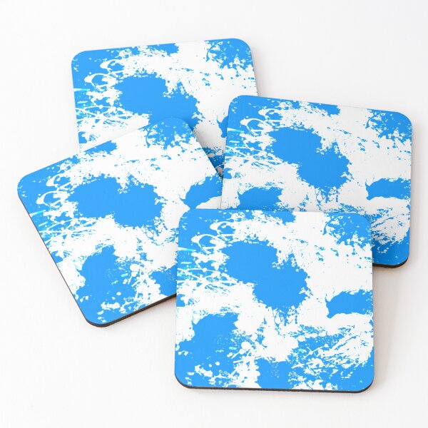 Item preview, Abstract Paint Splatter Blue and White designed and sold by Jessica Erin.
