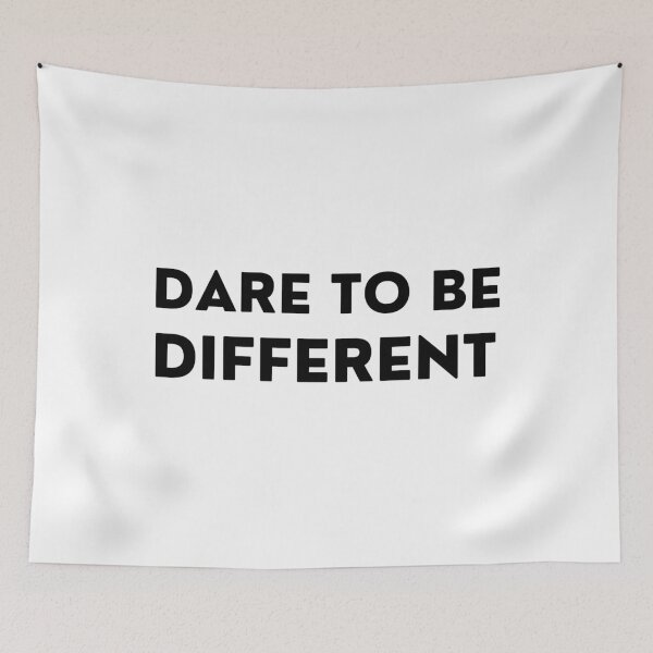 Item preview, Dare To Be Different. Inspirational Quotes Design. Motivational Sayings Design for Everyday Positivity. Black Writing designed and sold by That Cheeky Tee.