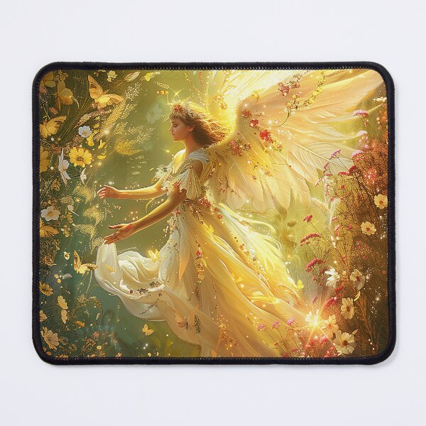 Item preview, Glorious Flower Angel with Butterflies designed and sold by Tees-and-Trends.