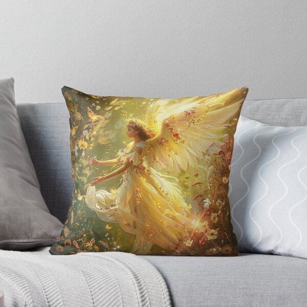 Item preview, Glorious Flower Angel with Butterflies designed and sold by Tees-and-Trends.