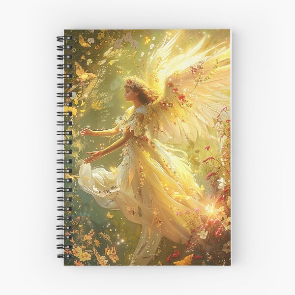 Item preview, Glorious Flower Angel with Butterflies designed and sold by Tees-and-Trends.