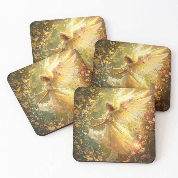 Item preview, Glorious Flower Angel with Butterflies designed and sold by Tees-and-Trends.