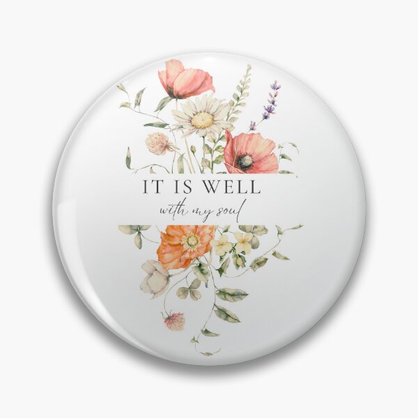 Item preview, It Is Well With My Soul Floral designed and sold by MochaMeli.