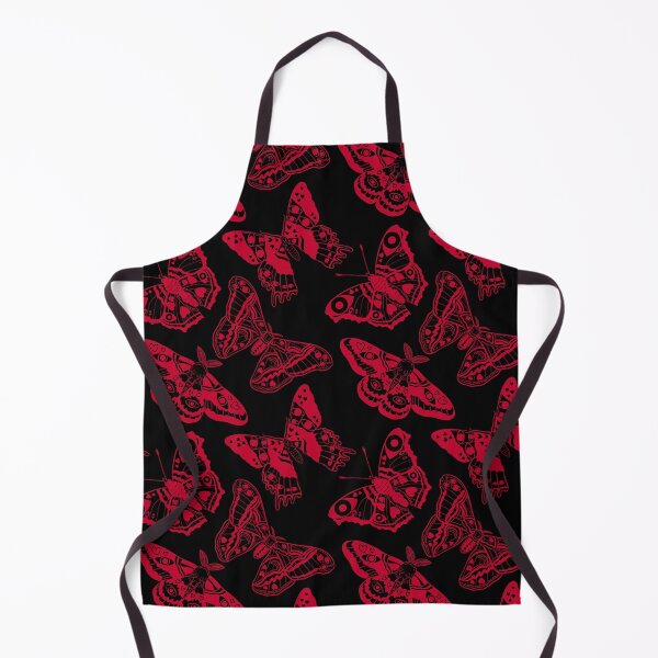 Item preview, Creepy Moth And Butterfly Pattern Red And Black designed and sold by Katariina Purru.
