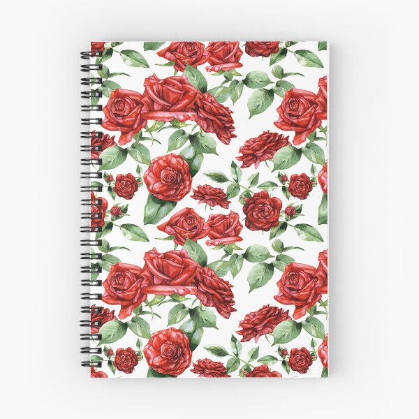 Item preview, Red Roses Pattern White designed and sold by Katariina Purru.