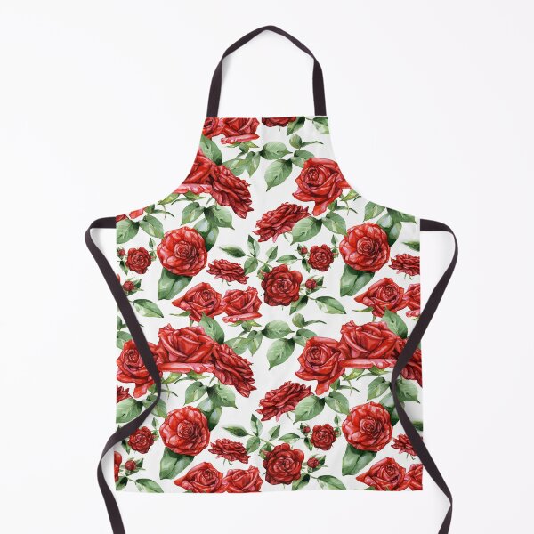 Item preview, Red Roses Pattern White designed and sold by Katariina Purru.