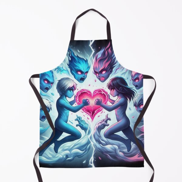 Item preview, Ethereal Love: A Dance of Flames and Spirits designed and sold by ZenOfAIarts.