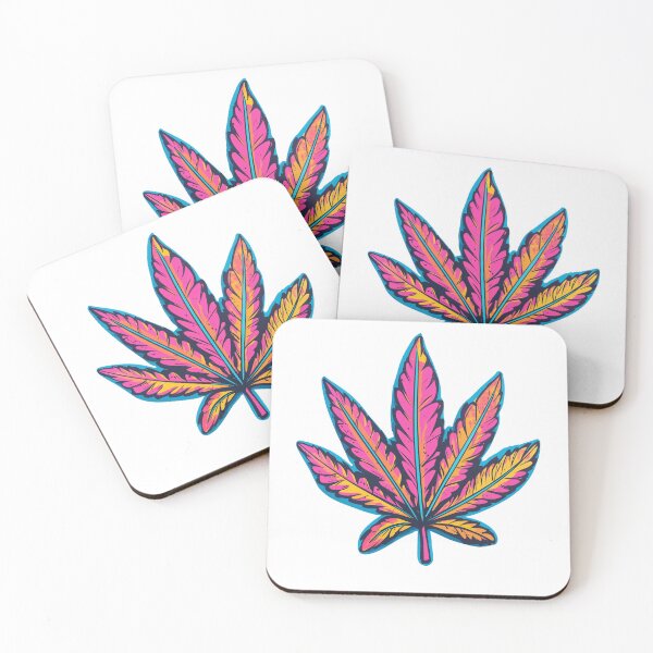 Artikelvorschau, Lebendiges Cannabisblatt Sticker Design entworfen und verkauft von BeUniqueCo.