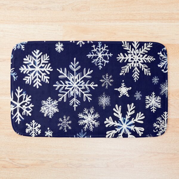 Item preview, Elegant Snowflake Christmas Design - Dark Blue & White designed and sold by Magic Of Imagination.