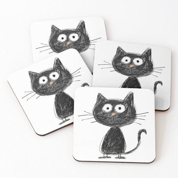 Item preview, Cute Sketchy Cat Illustration designed and sold by BeUniqueCo.