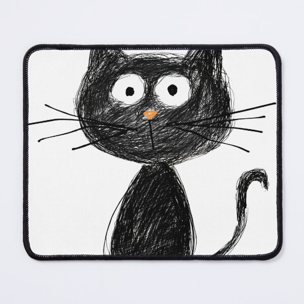 Item preview, Cute Sketchy Cat Illustration designed and sold by BeUniqueCo.