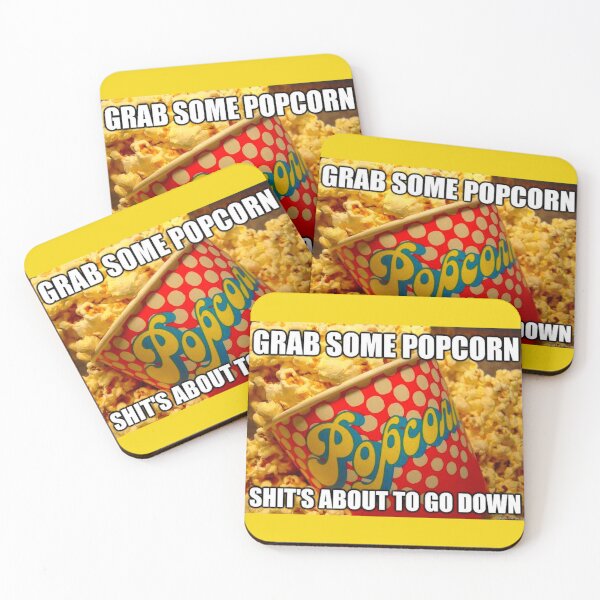 Item preview, Funny Popcorn Meme - Perfect for Movie Lovers and Snack Enthusiasts designed and sold by Earth Nature Creations.