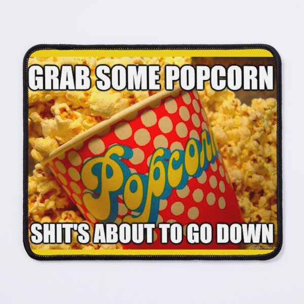 Item preview, Funny Popcorn Meme - Perfect for Movie Lovers and Snack Enthusiasts designed and sold by Earth Nature Creations.