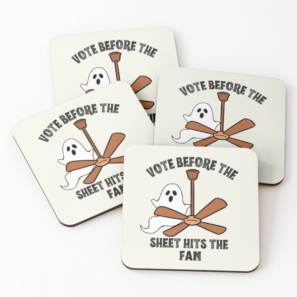 Item preview, Boo Sheet Vote Before The Sheet Hits The Fan Ghost Spooky Voting Season designed and sold by SunfullyYours.