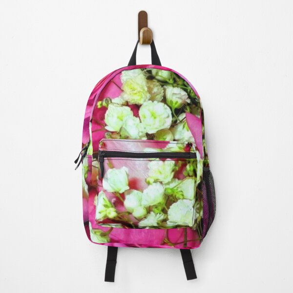 Item preview, Vibrant pink roses are surrounded by delicate white baby's breath flowers designed and sold by InezPhotography.