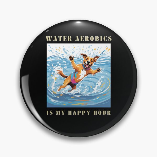 Item preview, water aerobics dog designed and sold by sydney-syder.
