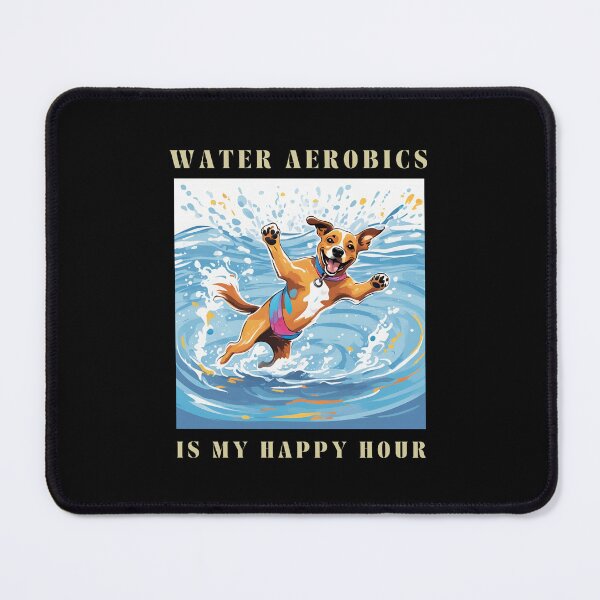 Item preview, water aerobics dog designed and sold by sydney-syder.