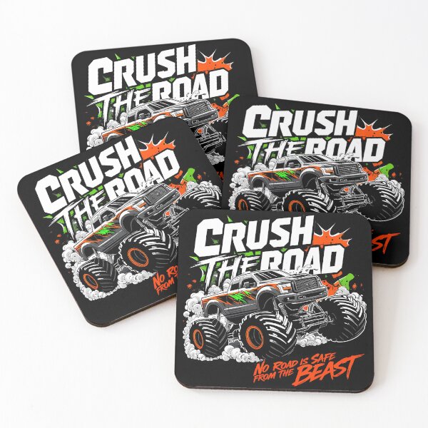 Item preview, Monster Truck Crushing the Road – Asphalt Dominator designed and sold by BNCH44.