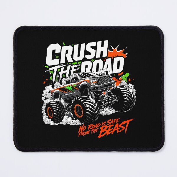 Item preview, Monster Truck Crushing the Road – Asphalt Dominator designed and sold by BNCH44.