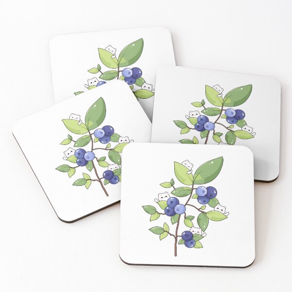Item preview, Cartoon Cats Hidden Among Blueberry Bush Illustration designed and sold by sintiamarischa.