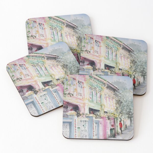 Item preview, Colourful Peranakan Houses, Koon Seng, Singapore  designed and sold by Almondtree.
