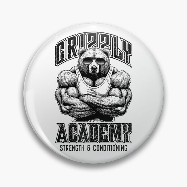 Artikelvorschau, Bear Gym Funny Grizzly Academy Kraft- und Konditionstraining entworfen und verkauft von GrandeDuc.