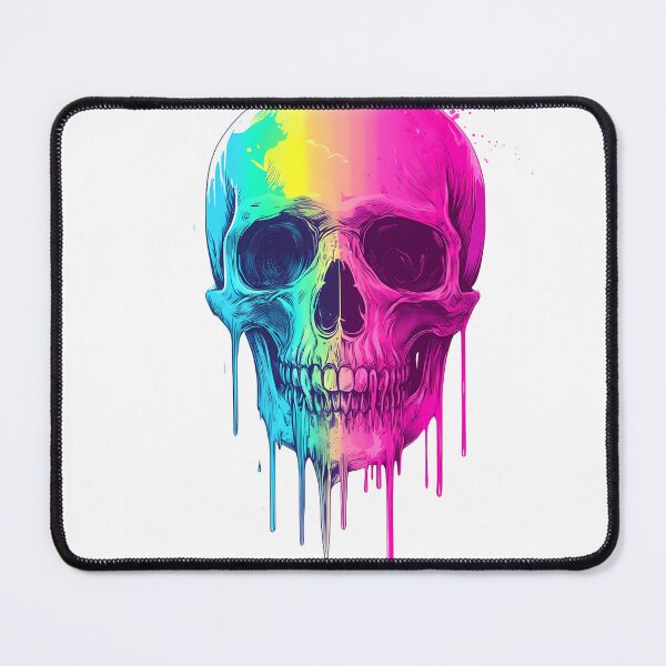 Item preview, Neon Drip Skull Surreal Colorful Art designed and sold by PixelReverb.