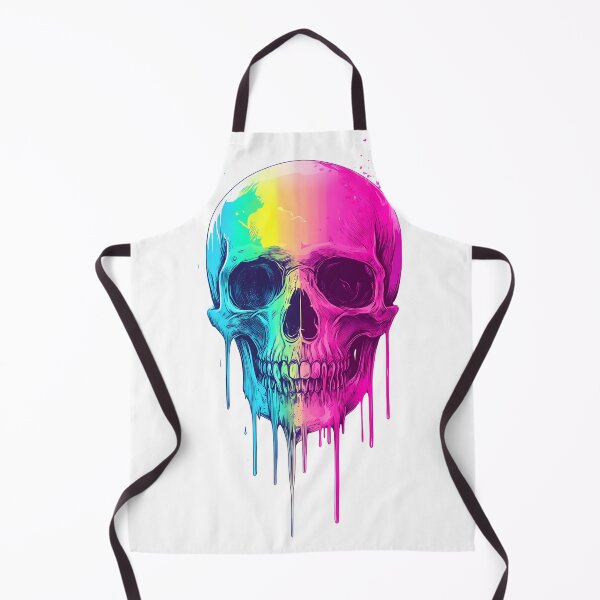 Item preview, Neon Drip Skull Surreal Colorful Art designed and sold by PixelReverb.