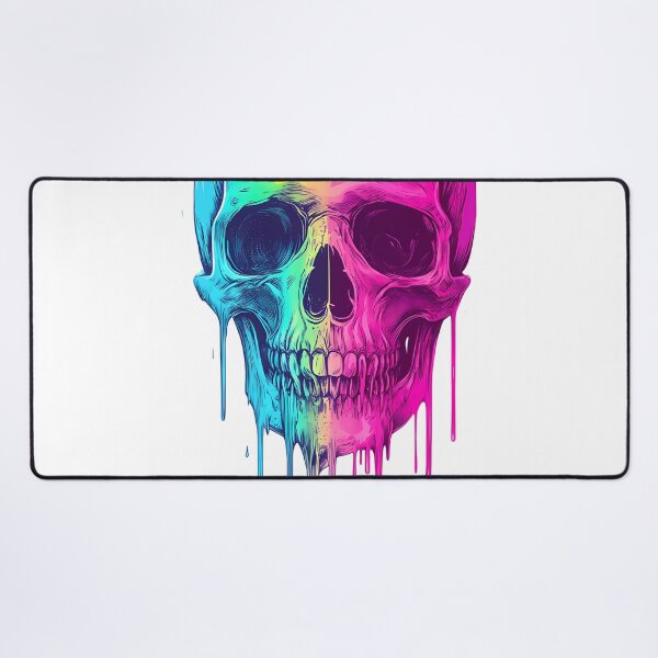 Item preview, Neon Drip Skull Surreal Colorful Art designed and sold by PixelReverb.