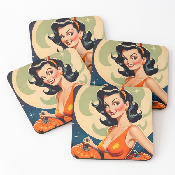 Item preview, Woman Holding Pumpkin in Autumn Setting designed and sold by GrizzlyCollective.