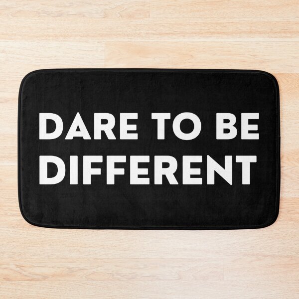 Item preview, Dare To Be Different. Inspirational Quotes Design. Motivational Sayings Design for Everyday Positivity. White Writing designed and sold by That Cheeky Tee.