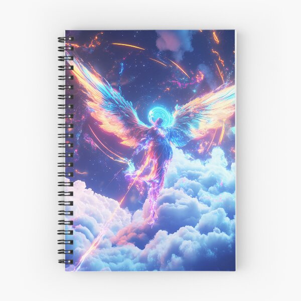 Item preview, Neon Angel of Light Celestial Energy Art designed and sold by PixelReverb.
