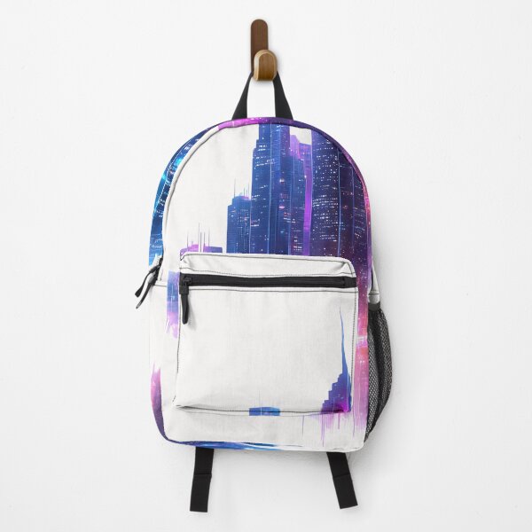 Item preview, Neon Cityscape Futuristic Glowing Skyline designed and sold by PixelReverb.