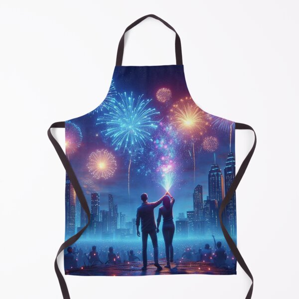 Item preview, Enchanting Couple Staring Night Enjoying the Fireworks designed and sold by choder61.