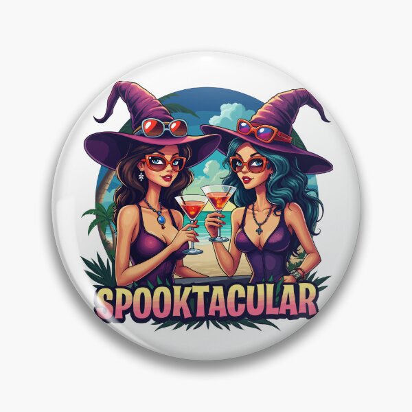 Item preview, Spooktacular Stylish Witch Beach Party Halloween designed and sold by Quirky Shirts.