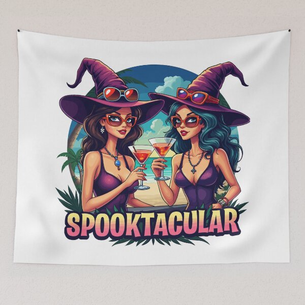 Item preview, Spooktacular Stylish Witch Beach Party Halloween designed and sold by Quirky Shirts.
