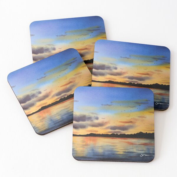 Item preview, Beautiful scenery at sunset designed and sold by Jennywatercolor.