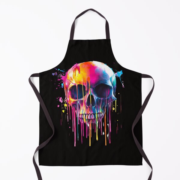 Item preview, Dripping Neon Skull Surreal Color Explosion designed and sold by PixelReverb.