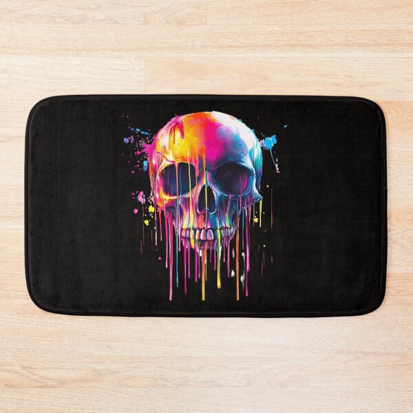Item preview, Dripping Neon Skull Surreal Color Explosion designed and sold by PixelReverb.