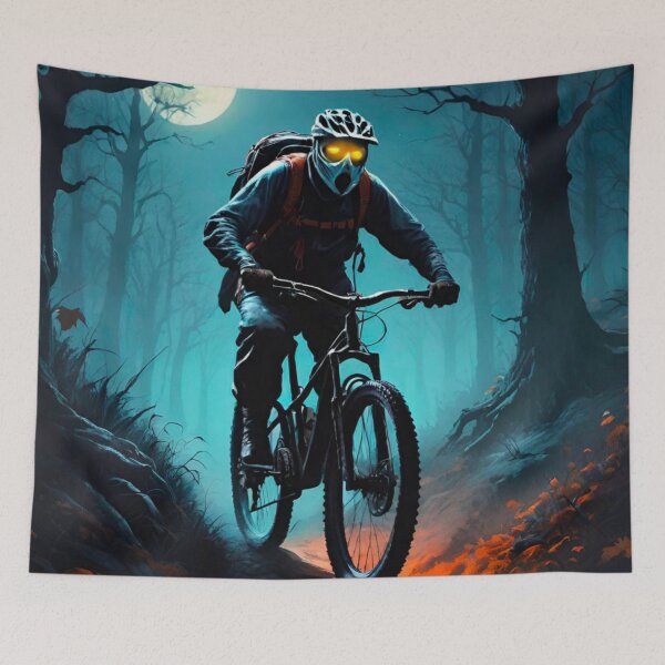 Item preview, Halloween MTB Design: Pumpkins and Trails designed and sold by GrizzlyCollective.