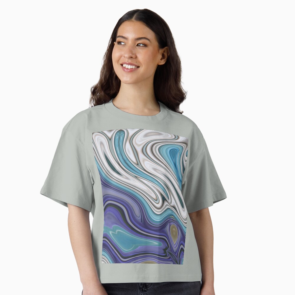 1980s modern chic blue purple marble swirls 