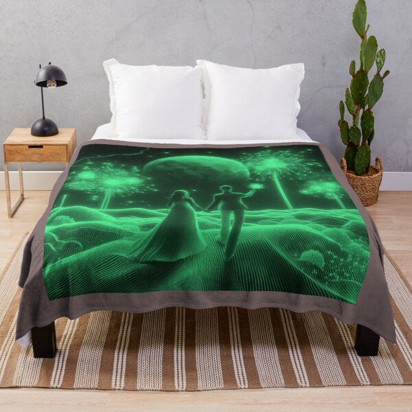 Item preview, Dreamy Couple on Honeymoon Enjoying the neon Fireworks designed and sold by choder61.