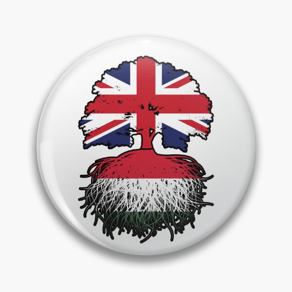 Item preview, Hungary Hungarian British UK United Kingdom Britain Tree Roots Flag designed and sold by FlagX.