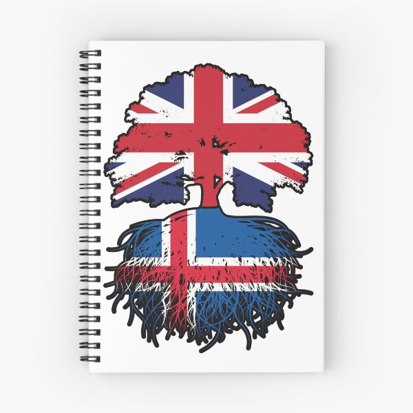 Item preview, Iceland Icelandic British UK United Kingdom Britain Tree Roots Flag designed and sold by FlagX.