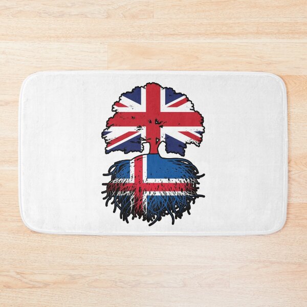 Item preview, Iceland Icelandic British UK United Kingdom Britain Tree Roots Flag designed and sold by FlagX.