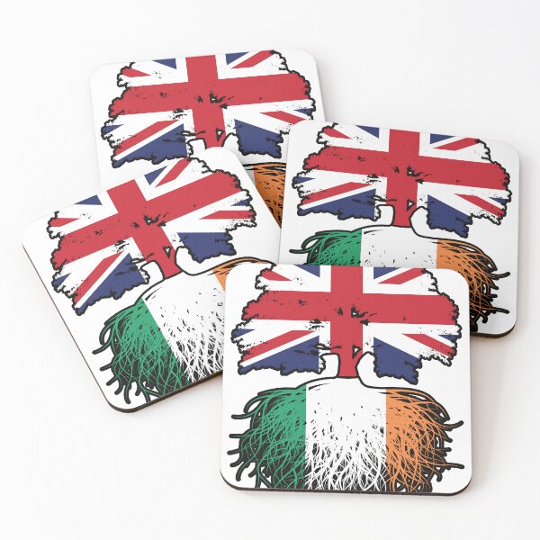 Item preview, Ireland Irish British UK United Kingdom Britain Tree Roots Flag designed and sold by FlagX.